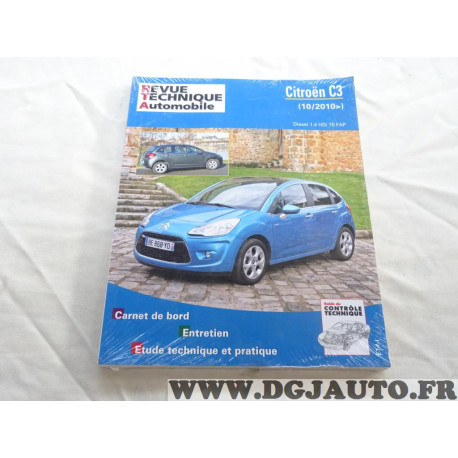 RTA revue technique automobile livre documentation entretien conduite etude technique CIP B773.5 pour citroen C3 1.4HDI partir d