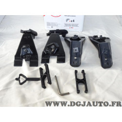 Kit pieds fixation barre de toit Klaxcar N°14 pour volkswagen bora golf 4 IV 5 portes de 98 à 2003 