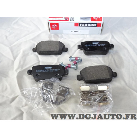 Jeu 4 plaquettes de frein arriere montage lucas Ferodo FDB1917 pour ford focus 2 II galaxy 2 II s-max smax mondeo 4 IV kuga volv