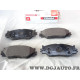 Jeu de 4 plaquettes de frein avant montage advics Ferodo FDB1936 pour lexus IS XE20 XE30 