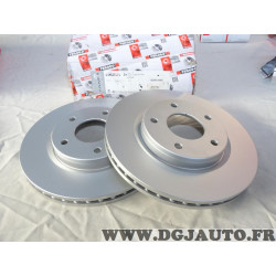 Jeu 2 disques de frein avant ventilé 279mm diametre Ferodo DDF2100C pour nissan juke F15 pulsar C13 sentra B17 tiida C12