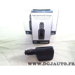 Chargeur allume cigare 12V double USB Garmin 010-10723-17