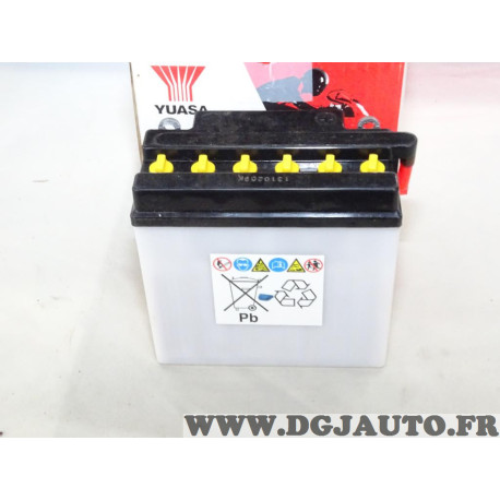 Batterie electrique (acide non fournie) Yuasa YB7-A 105A 12V 8.4AH pour moto scooter tracteur tondeuse 