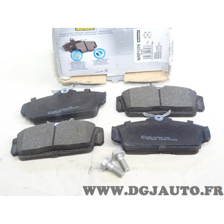 Jeu 4 plaquettes de frein avant montage lucas Norauto NRP1096 pour nissan almera N16 primera P11 