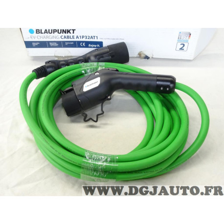 Cable charge recharge vehicule electrique 8 metres type 1 32A Blaupunkt A3P32AT2 