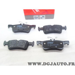 Jeu 4 plaquettes de frein arriere montage teves TRW GDB2055 pour peugeot 308 2 II