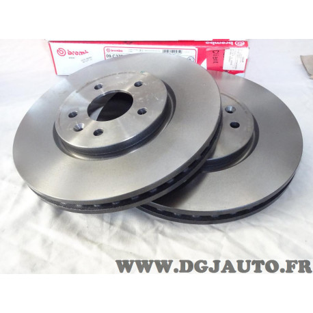 Jeu 2 disques de frein avant ventilé 321mm diametre Brembo 09.C377.11 pour opel astra H J zafira C cascada 