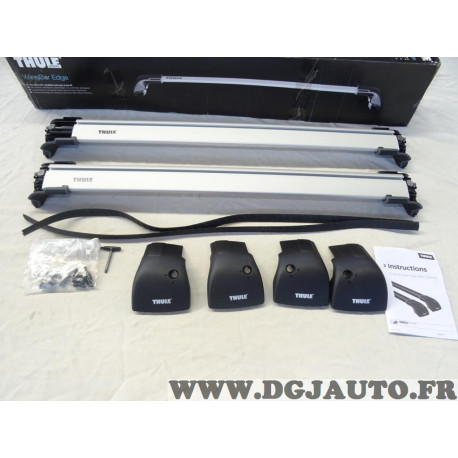 Jeu 2 barres de toit aluminium Thule wingbar edge 959X type 9592 avec système verrouillage 