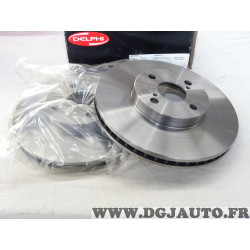 Jeu 2 disques de frein avant ventilé 275mm diametre Delphi BG3780 pour toyota corolla E120 verso E121 matrix E130 