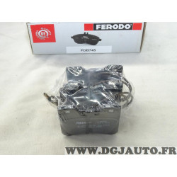 Jeu 4 plaquettes de frein avant montage teves Ferodo FDB745 pour citroen AX peugeot 106 serie 1 et 2 mega club 