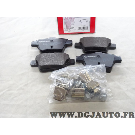 Jeu 4 plaquettes de frein arriere montage bendix Brembo P61080 pour citroen C4 peugeot 207 307 