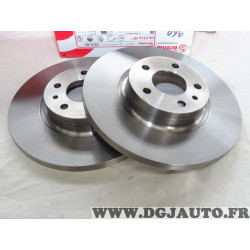 Jeu 2 disques de frein avant plein 281mm diametre Brembo 08.7354.10 pour alfa romeo 147 156 