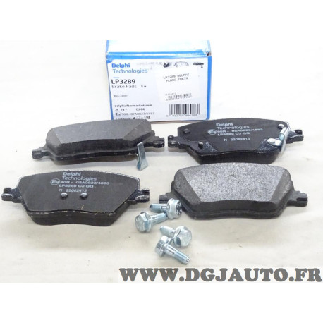 Jeux 4 plaquettes de frein avant montage mando Delphi LP3289 pour fiat tipo 2 II partir de 2015 