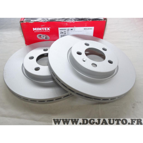 Jeu 2 disques de frein avant ventilé 276mm diametre Mintex MDC2939C pour audi A1 seat ibiza 5 V arona skoda scala kamiq fabia 4 