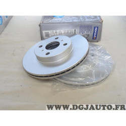 Jeu 2 disques de frein avant ventilé diametre 255mm Norauto ND2040 pour toyota yaris P1 partir de 01/1999 MR2 W30 echo yaris ver