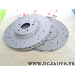 Jeu 2 disques de frein avant ventilé 345mm diametre Ferodo DDF1650 pour mercedes classe C CLK SLK W203 C209 R171 