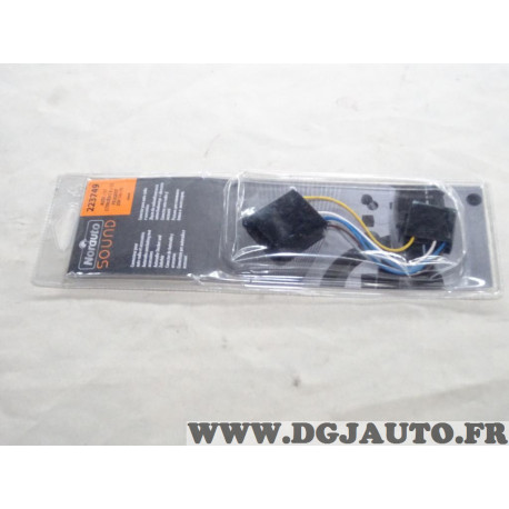 Faisceau cable branchement poste radio autoradio Norauto 223749 pour audi partir de 2007 citroen C3 partir de 2005 peugeot 206 d