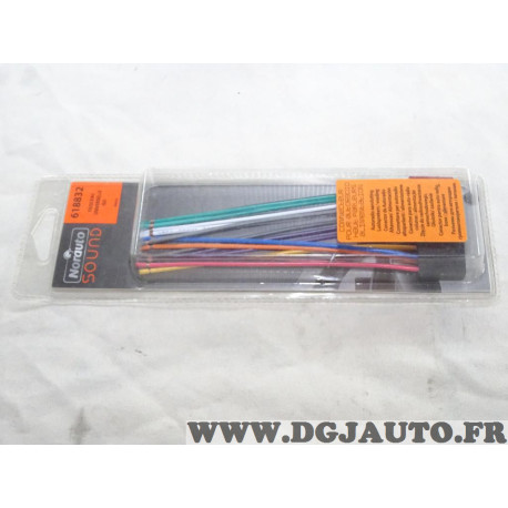 Faisceau cable branchement poste radio autoradio universelle ISO Norauto 618832 