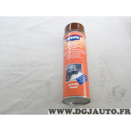 Lot 2 sprays aerosol 500ml wax protection bas de caisse anti corrosion Presto 306048 DLU19/29 + DLU11/17 (sans reclamation) 