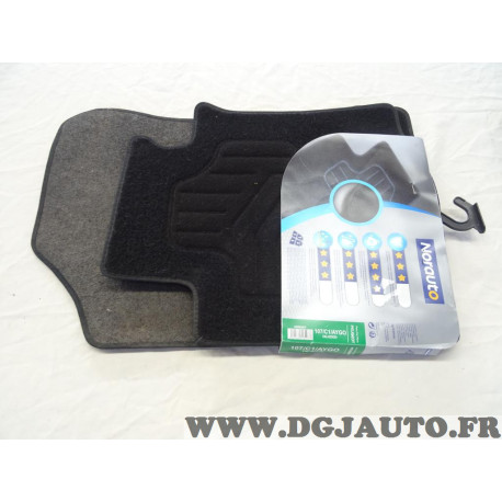 Jeu 4 tapis de sol sur mesure avant + arriere Norauto 2195657 pour peugeot 107 citroen C1 toyota aygo partir de 06/2005 