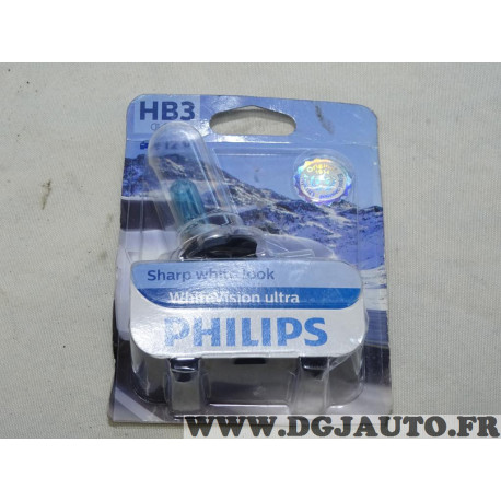 Ampoule de phare HB3 whitevision ultra Philips 00537328 9005WVUB1 pour fiat alfa romeo lancia peugeot renault citroen mercedes n