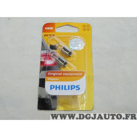 Lot 2 ampoules de feu H6W vision Philips 24720930 12036B2 pour fiat alfa romeo lancia citroen peugeot mercedes renault volkswage