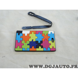 Etiquette identification bagage valise design puzzle Norauto 98550 NO0221 