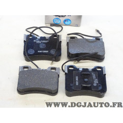 Jeu 4 plaquettes de freins avant montage teves Norauto NRP745 pour citroen AX et peugeot 106 