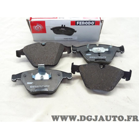 Jeu 4 plaquettes de frein avant montage teves Ferodo FDB1628 pour BMW serie 1 3 5 6 et 7 E60 E61 E63 E64 E65 E66 E67 E82 E90 E92