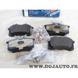 Jeu 4 plaquettes de frein arriere montage lucas Bosch BP617 0986494596 pour citroen C2 C3 C4 C8 DS3 DS4 jumpy xsara picasso berl