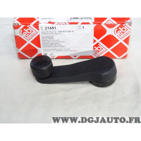 Poignée leve vitre manuel Febi 21451 pour ford galaxy seat cordoba 1 2 I II inca alhambra toledo 2 4 II IV leon 1 skoda octavia 