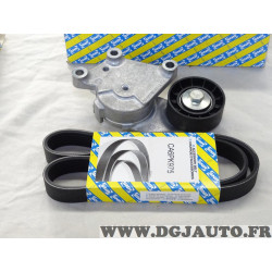 Kit courroie accessoire galet tendeur + courroie 6PK975 SNR KA859.22 pour citroen C2 C3 C4 dont picasso C5 DS3 DS4 berlingo 1 2 