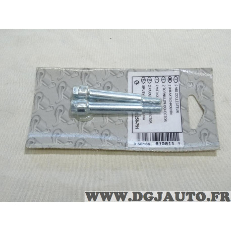 Lot 2 vis boulon fixation tuyau tube echappement Bosal 258791 pour citroen AX BX XM ZX saxo xantia berlingo jumpy evasion jumper