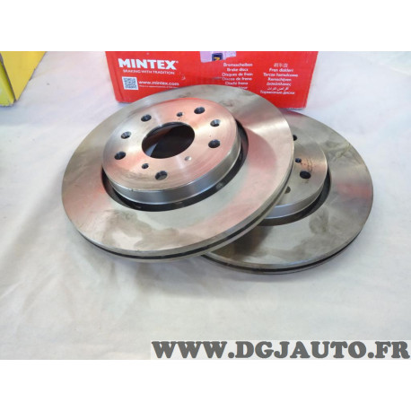 Jeu 2 disques de frein avant ventilé 276mm diametre Mintex MDC2346 pour suzuki swift 3 III MZ EZ 