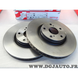 Jeu 2 disques de frein avant ventilé 320mm diametre Brembo 09.B046.11 pour toyota avensis T27 verso AR20 