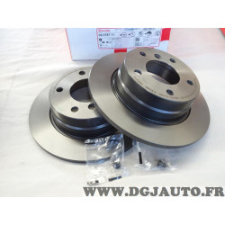 Jeu 2 disques de frein arriere plein 280mm diametre Brembo 08.9787.11 pour BMW serie 1 E81 E87 