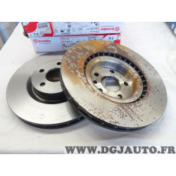 Jeu 2 disques de frein avant ventilé 325mm diametre (oxydation) Brembo 09.C207.11 pour land rover range rover evoque L538 discov