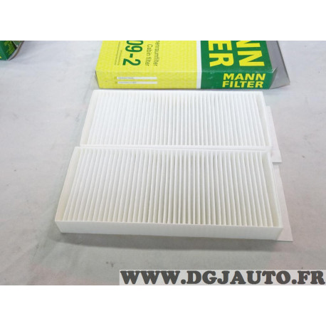 Jeu 2 filtres habitacle interieur Mann filter CU22009-2 pour ssangyong kyron actyon 