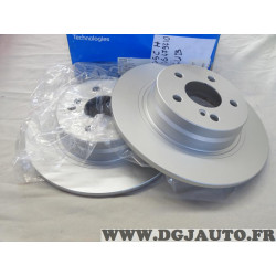 Jeu 2 disques de frein arriere plein 300mm de diametre Delphi BG4153C pour mercedes classe C E W204 A207 C207 