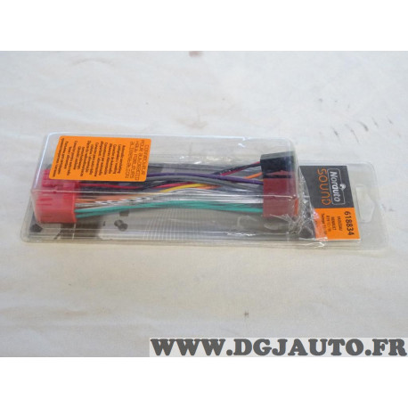 Faisceau cable branchement poste radio autoradio Norauto 618834 pour renault 19 R19 de 1992 à 1996 twingo de 1993 à 1998 