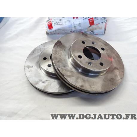 Jeu 2 disques de frein avant ventilé 256mm diametre Ferodo DDF1603 pour hyundai accent 3 4 III IV RB MC i20 PB GB IB kia rio 2 3