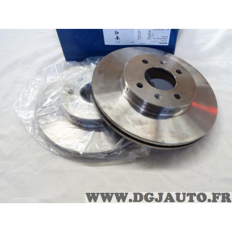 Jeu 2 disques de frein avant ventilé 256mm diametre Bosch BD1206 0986479367 pour hyundai accent 3 4 III IV RB MC i20 PB GB IB ki