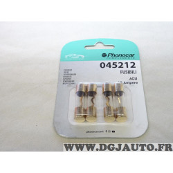 Blister 4 fusibles 60A AGU 10x38 Phonocar 045212 