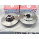 Jeu 2 disques de frein arriere plein 238mm diametre avec roulement de roue Brembo 08.5834.25 pour renault 19 R19 clio 2 II megan