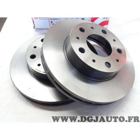 Jeu 2 disques de frein avant ventilé 300mm diametre Brembo 09.D018.11 pour citroen jumper fiat ducato 3 III peugeot boxer partir