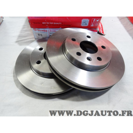 Jeu 2 disques de frein avant ventilé 296mm diametre Brembo 09.A969.10 pour opel insignia A saab 95 9-5 chevrolet malibu buick re