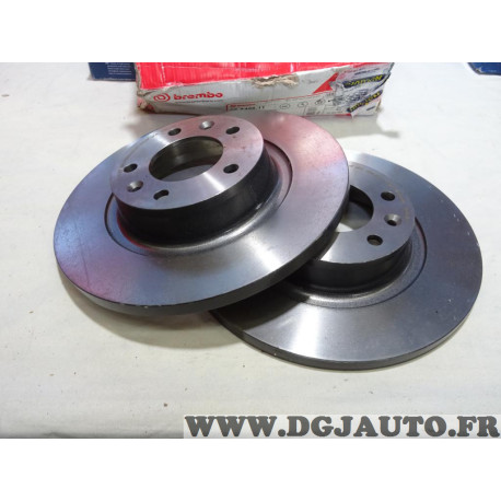 Jeu 2 disques de frein arriere plein 290mm diamètre Brembo 08.A456.11 pour citroen jumpy 2 II fiat scudo 2 II peugeot expert 2 I