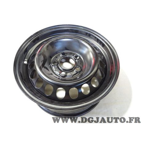 Jante tole acier 6.5x15 ET37 5x112 15" 15 pouces (petit plat) Alcar 9005* pour audi 80 90 100 200 A4 A6 mercedes 190 W201 classe