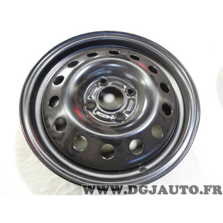 Jante tole acier 6.5x15 ET52.5 4x108 63.3 15" 15 pouces MWD MWD15102 pour ford focus fusion fiesta 5 V 