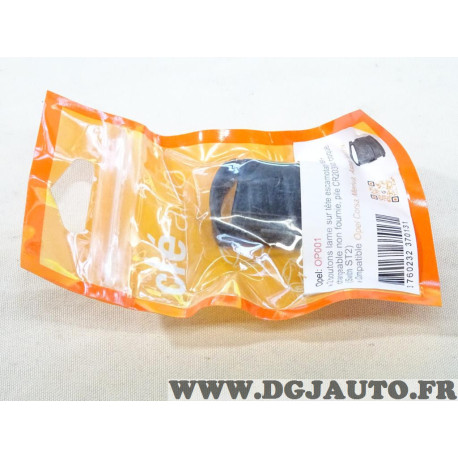 Coque clé télécommande 2 boutons (lame à tailler non incluse) Clé auto OP001 pour opel corsa C meriva A astra vectra 